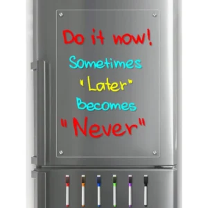 Magnetic Calendar for Refrigerator, Acrylic, 2 Pieces, Monthly and Weekly Transparent Calendar, Planner Board